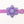 Purple Pin Dot Dog Collar Flower