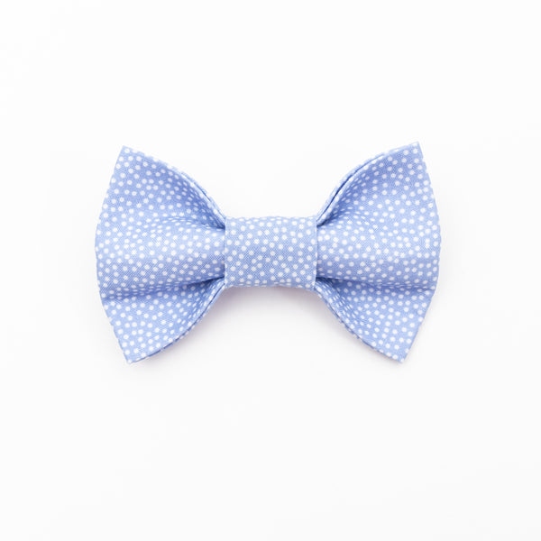 Periwinkle Dot Dog Bow Tie