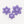 Purple Pin Dot Dog Collar Flower
