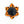 Load image into Gallery viewer, Bats on Orange Dog Collar Flower
