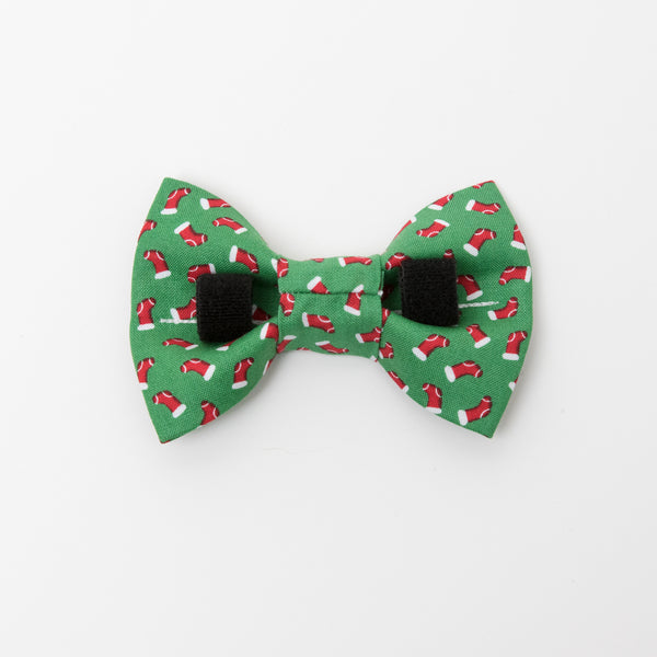 Christmas Stocking Dog Bow Tie