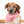 Load image into Gallery viewer, Gold Dots on Pink Dog Bandana
