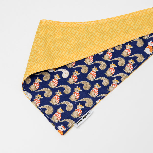 Squirrels in Sweaters Dog Bandana - XS Size Only