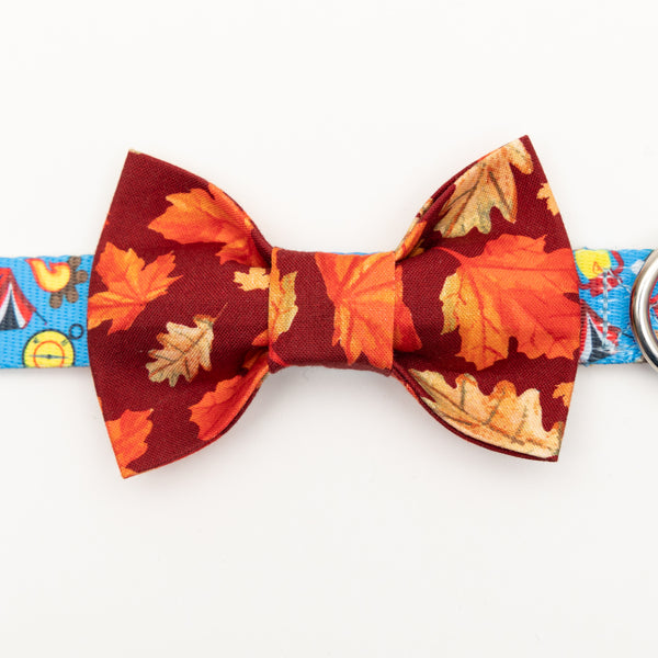 Autumn Leaves Dog Bow Tie