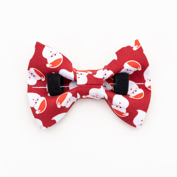 Santa on Red Dog Bow Tie - Small Only