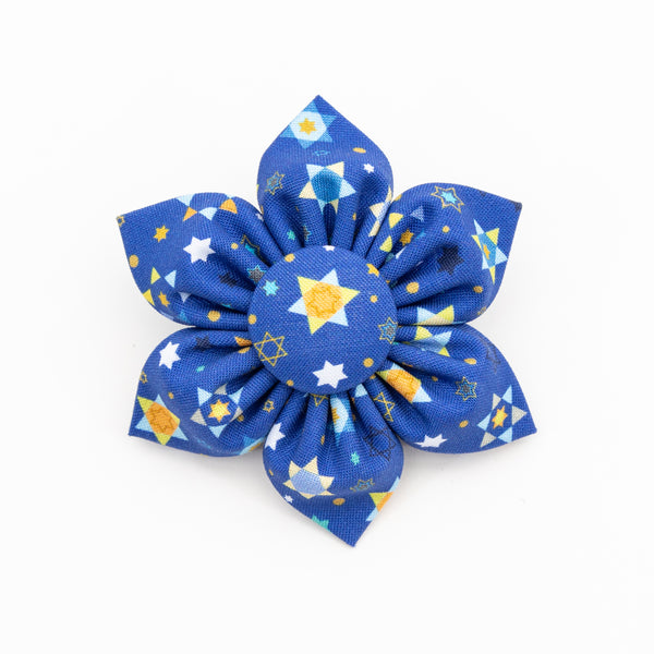 Star of David Dog Collar Flower