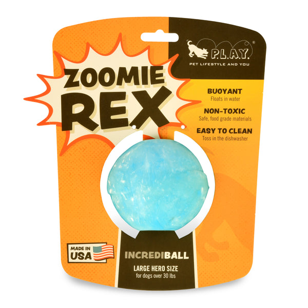 ZoomieRex Blue IncrediBall Large by P.L.A.Y.